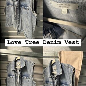 Love Tree Denim Vest